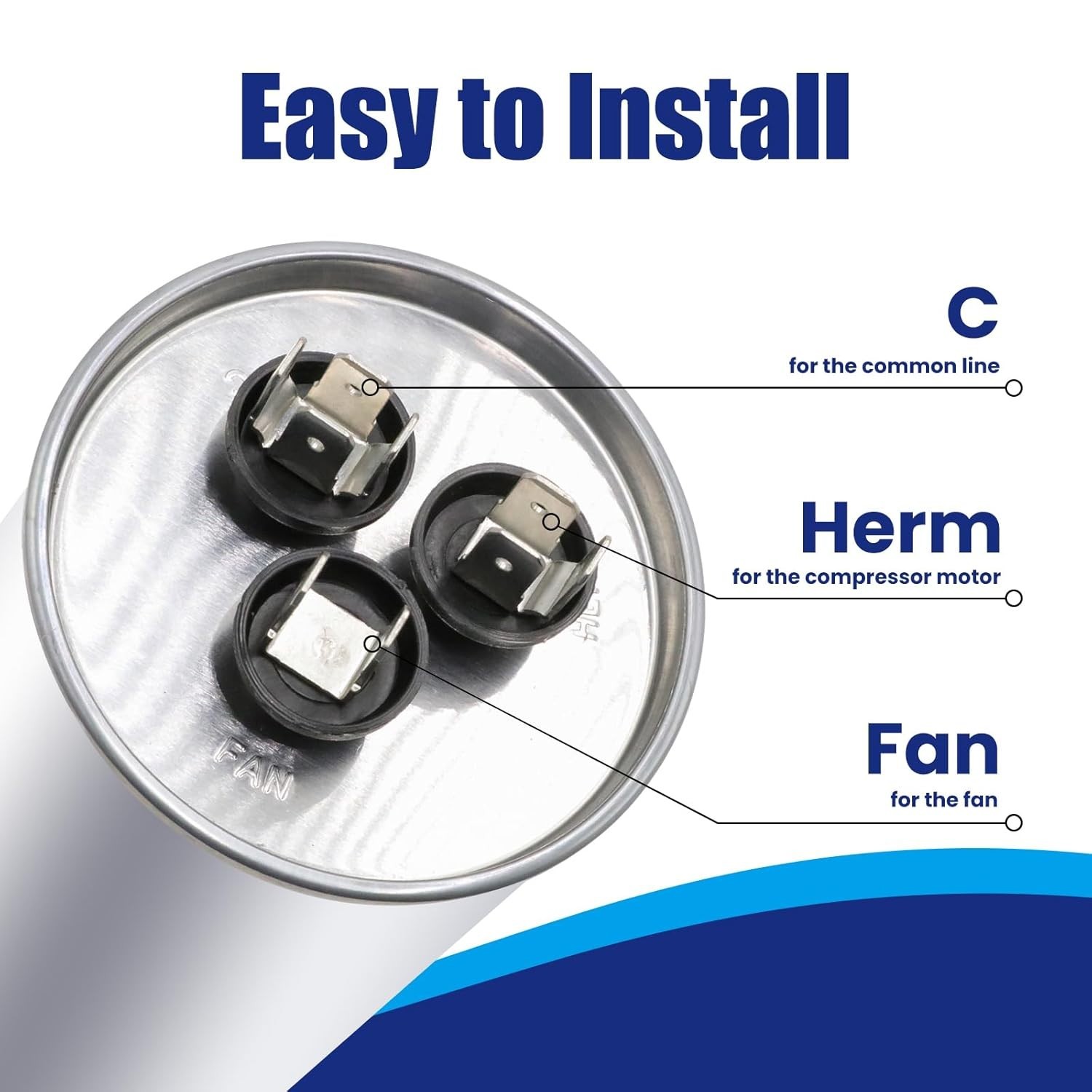 35+5uF Dual Run Capacitor for HVAC Systems