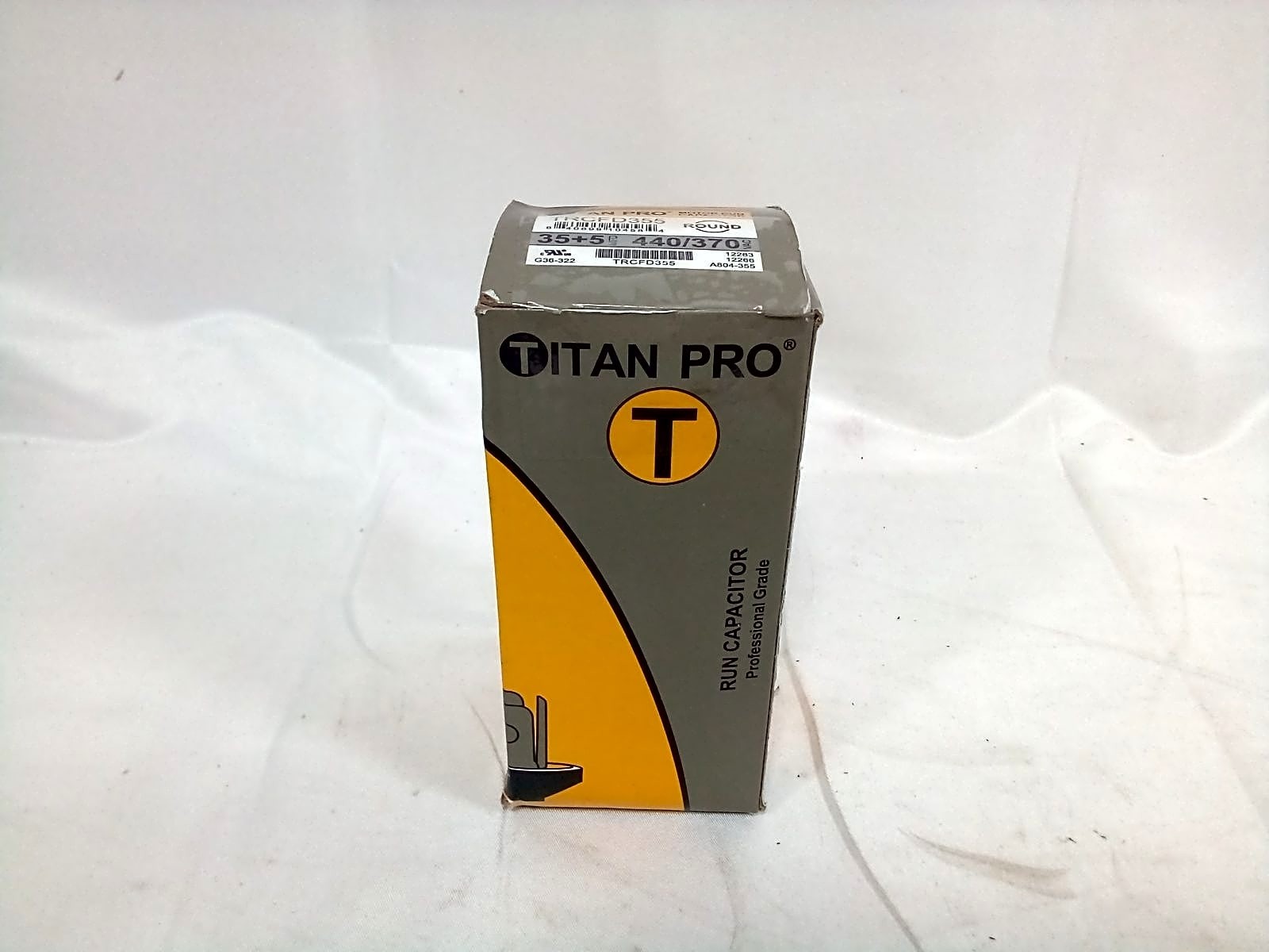 Titan Pro TRCFD355 Round Dual Motor Run Capacitor 35+5 MFD 440/370VAC