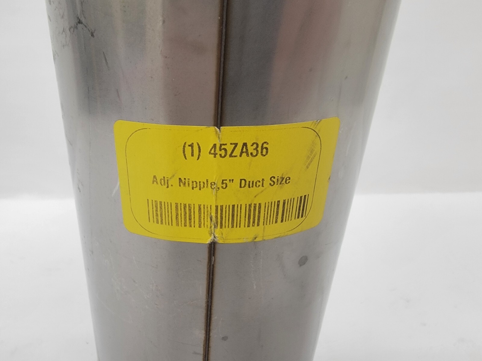 Nordfab Quick-Fit Sleeve 304SS 22ga 5 QF Adjustable Nipple 5″x24″ (8040207323)