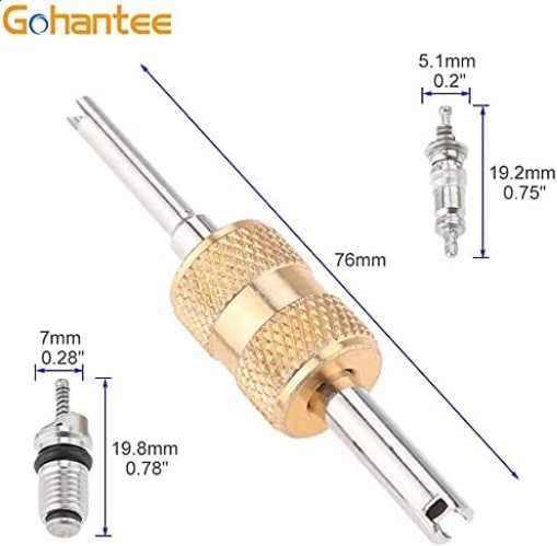 Universal Auto AC Valve Core Kit R134a R12 Refrigerant Remover Tool 17Pc