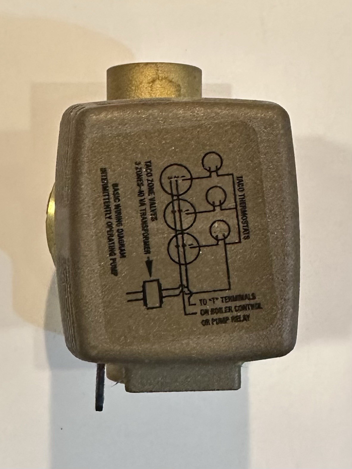 Taco Gold Series 2 Way Zone Valve Brass 571-2 3/4 Sweat 24V New Old Stock