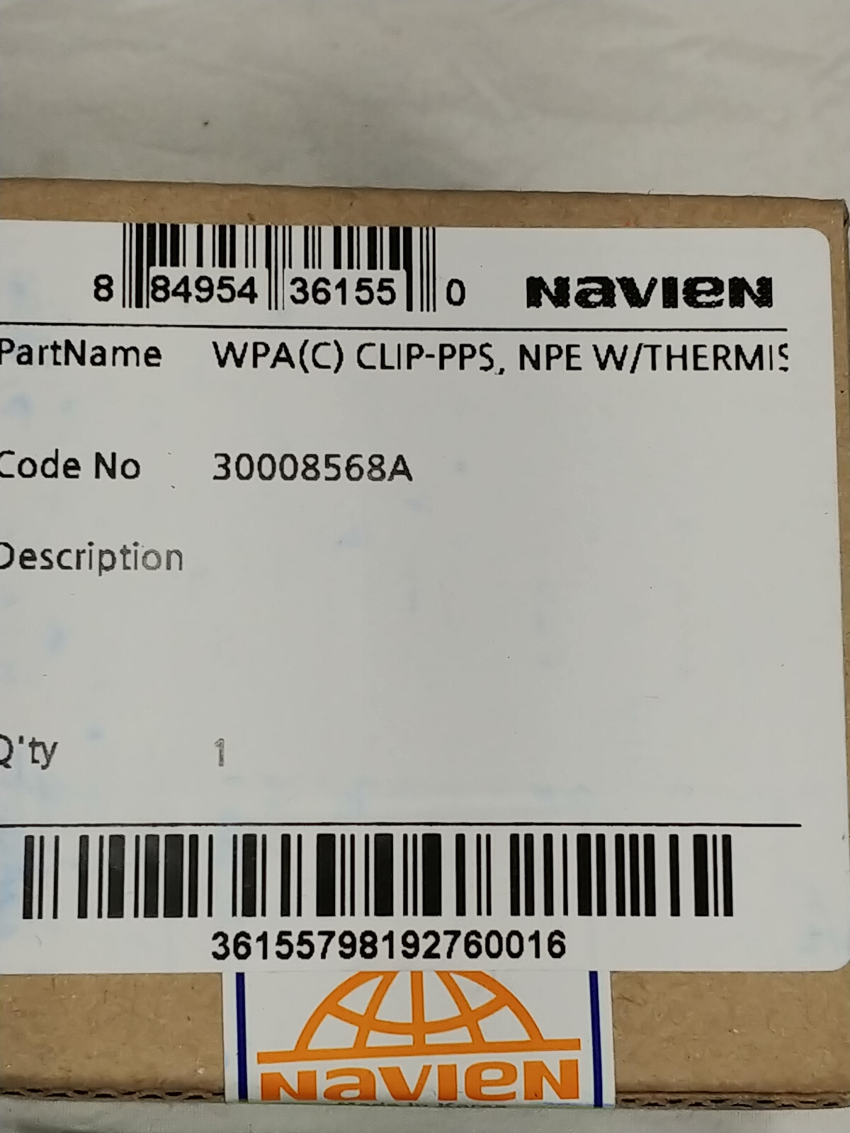 Navien WPA (c) Clip-PPS w/ Thermis 30008568A New
