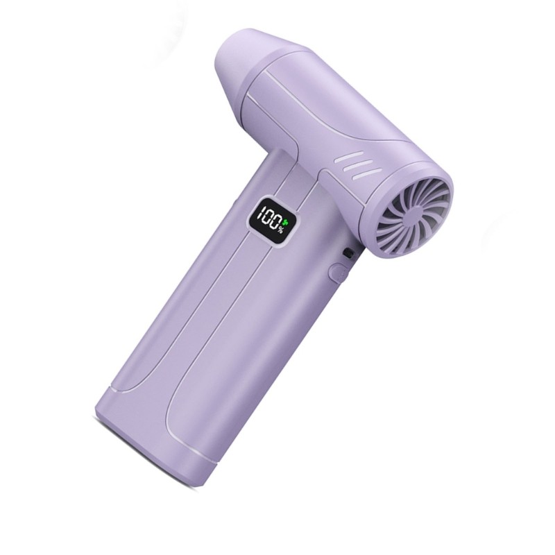 5000mAh Rechargeable Battery Handheld Fan High Speed 100000 RPM LED Included