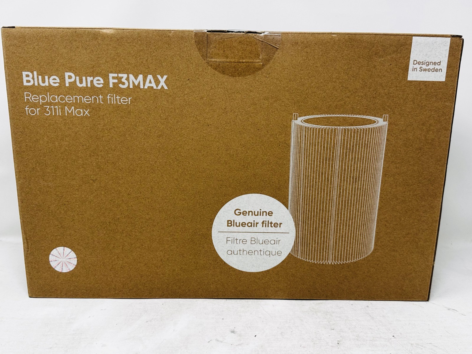 Genuine Blueair Blue Pure F3MAX+ Replacement Filter for 311i+ Max – New