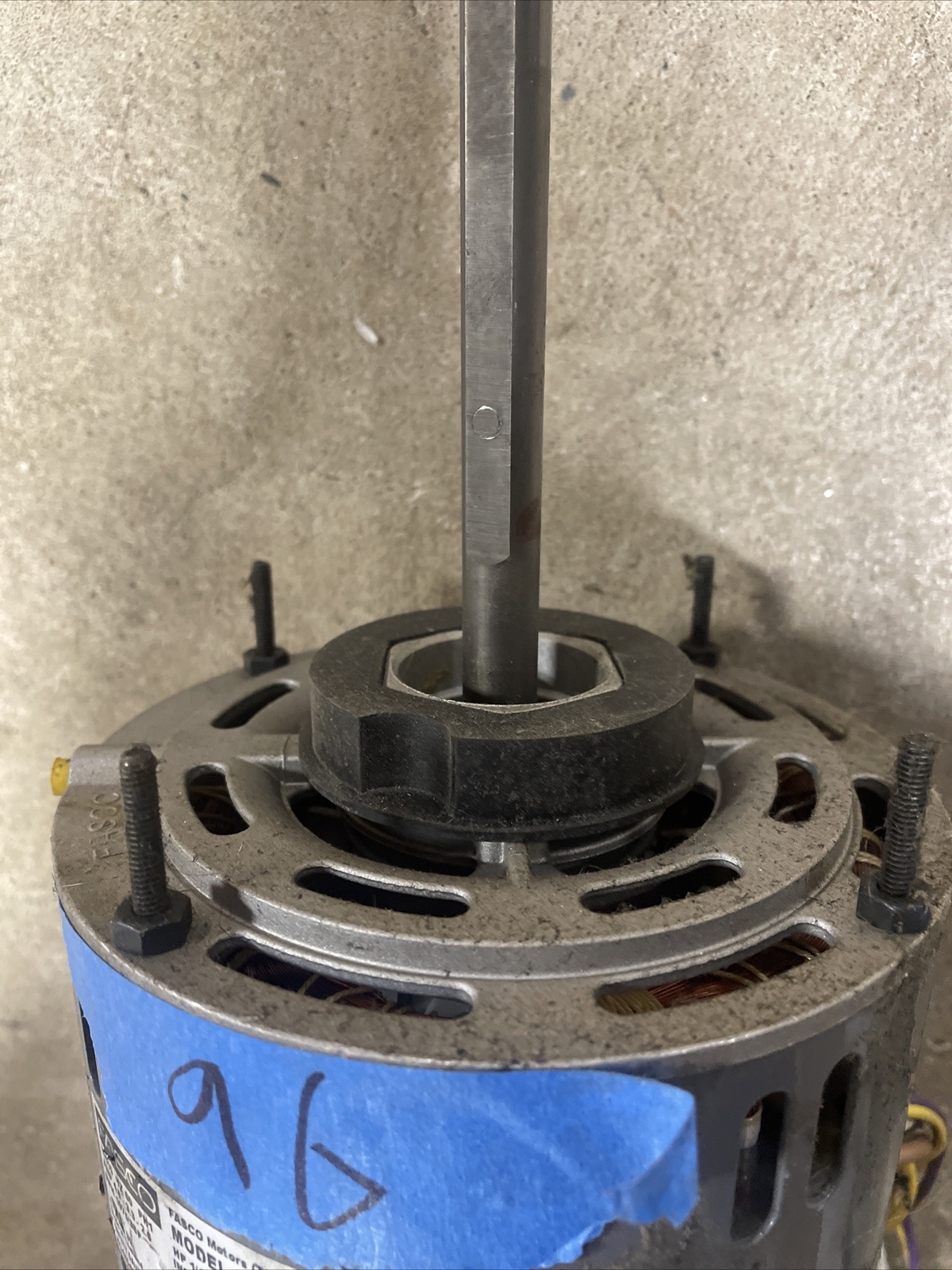 FASCO D721 Direct Drive Blower Motor: 3SP, Open Air-Over, 1/4,1/5,1/6 HP , 115 V