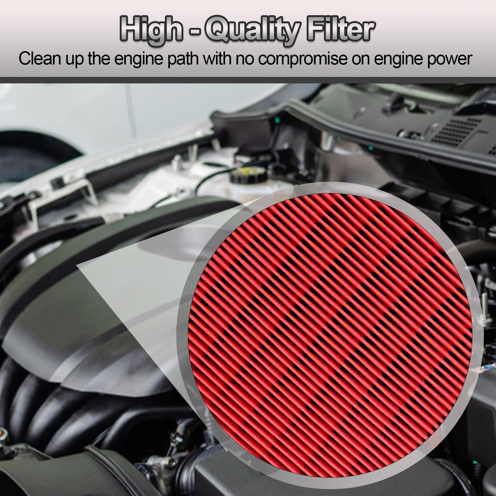 Hmeng Comb Engine Cabin Air Filter For Ford F150 2025 2024 2023 2022 2021 2020