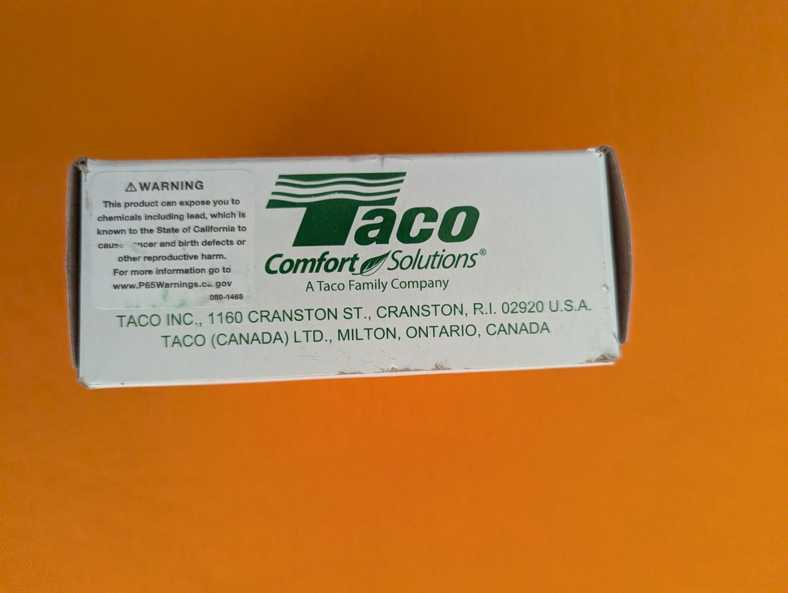 TACO 571-4 ZONE VALVE 2 WaY 3/4” SWEAT GOLD SERIES NEW