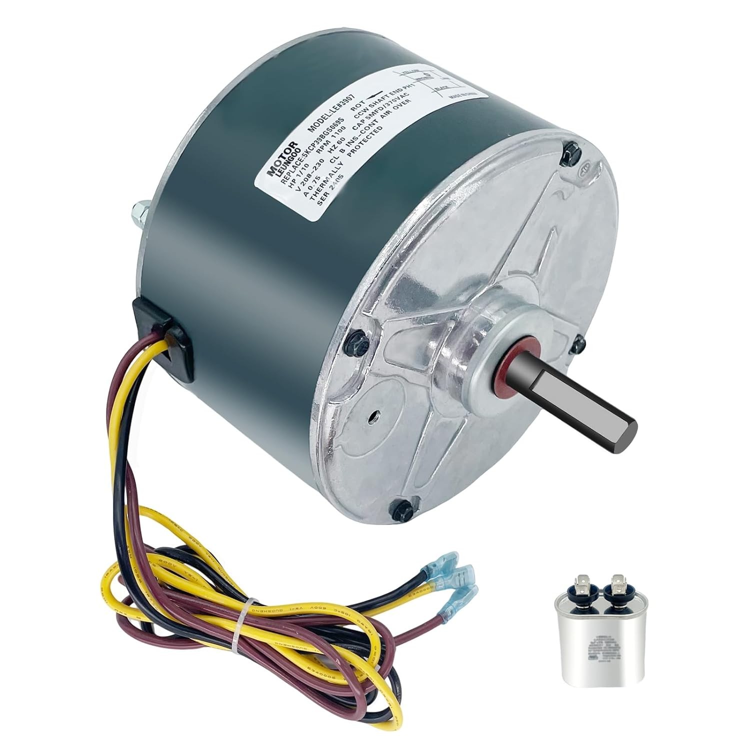 Condenser Fan Motor Replacement for Carrier 5KCP39BGS069S #3S001, #GE3907…