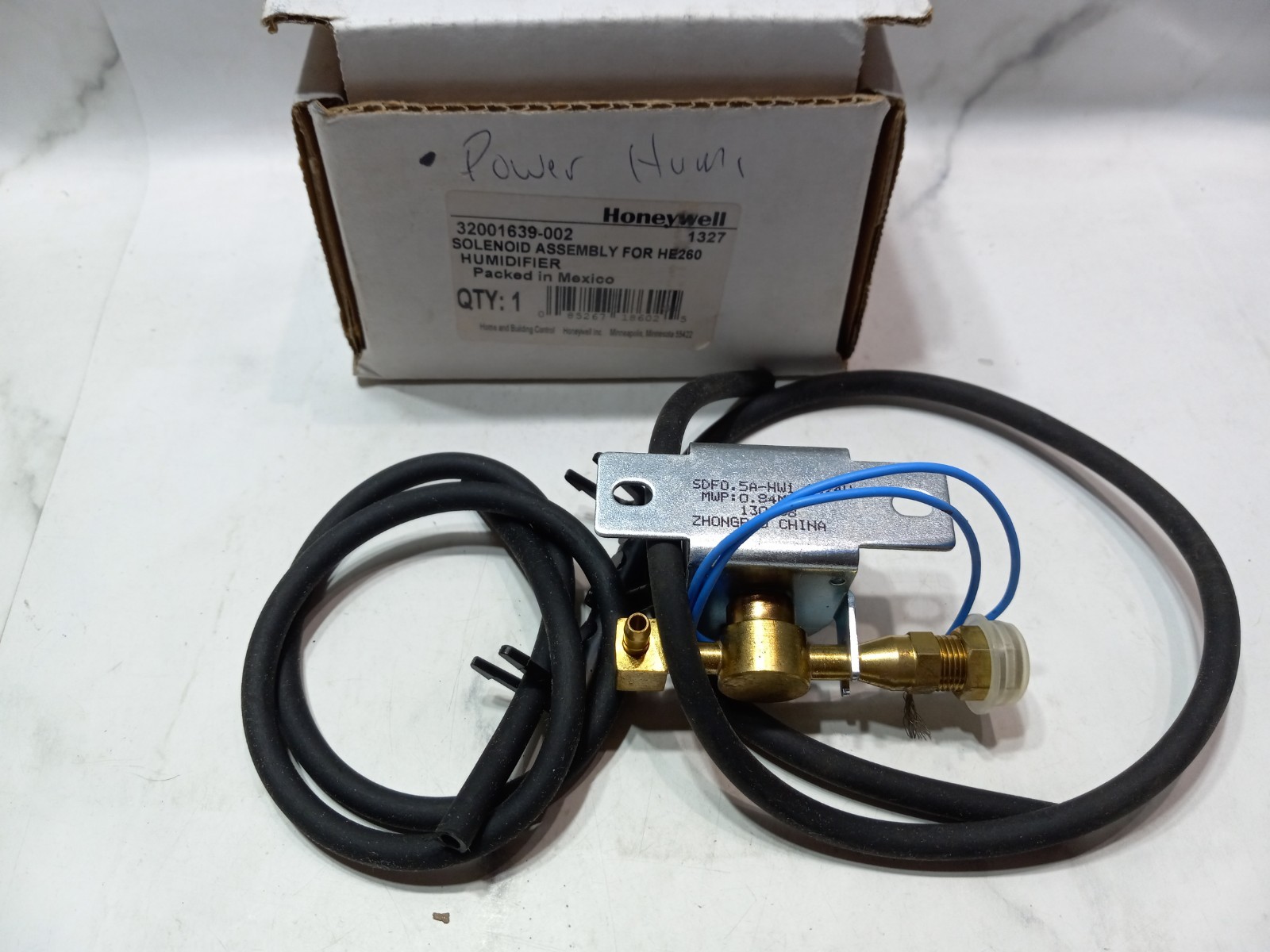 Honeywell 32001639-002 Solenoid Valve HE225 260 265 STRAINER & ORIFICE INCLUDED