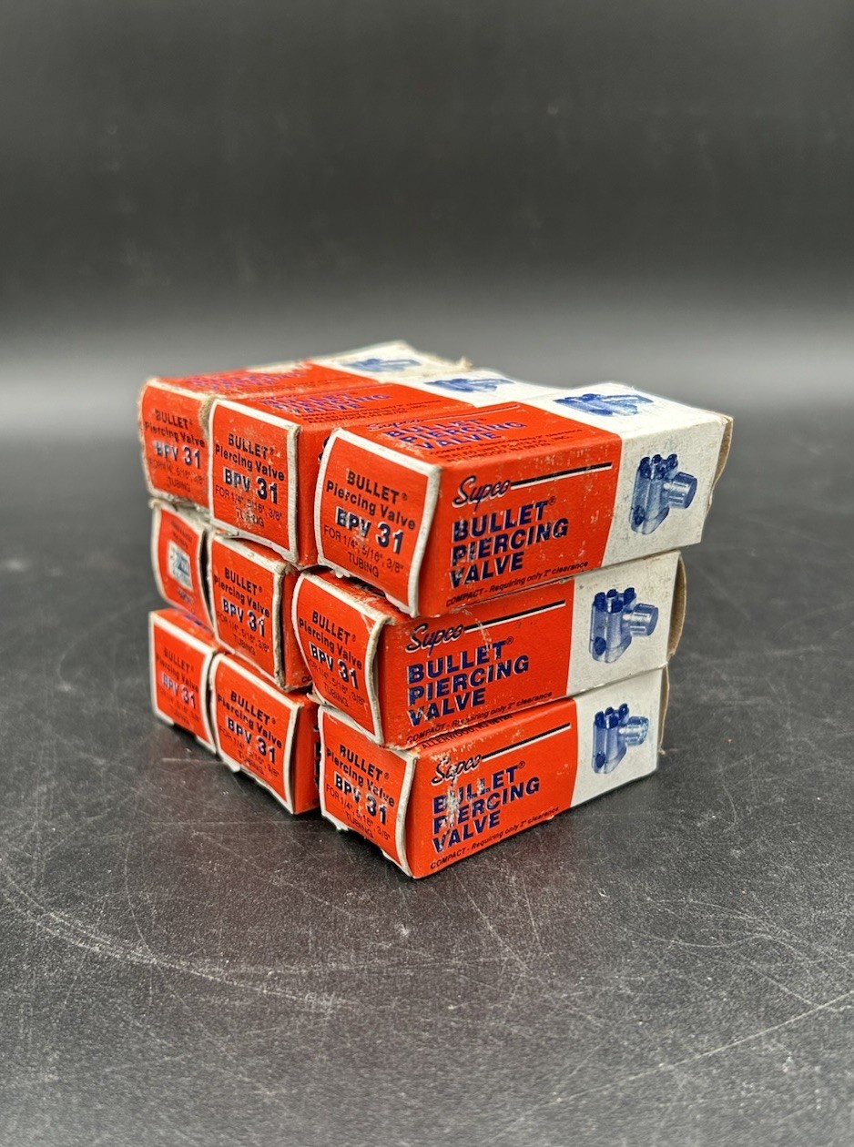 Lot Of (9) – 1/4″,5/16″,3/8″ BPV-31 Tap Bullet Piercing Valve SUPCO