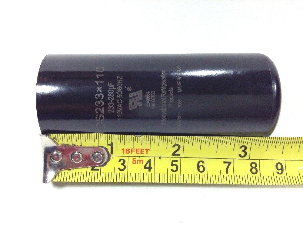 NEW 233-280 uf MFD Start Capacitor 110 V Motor Compressor Pool Cap CS233X110
