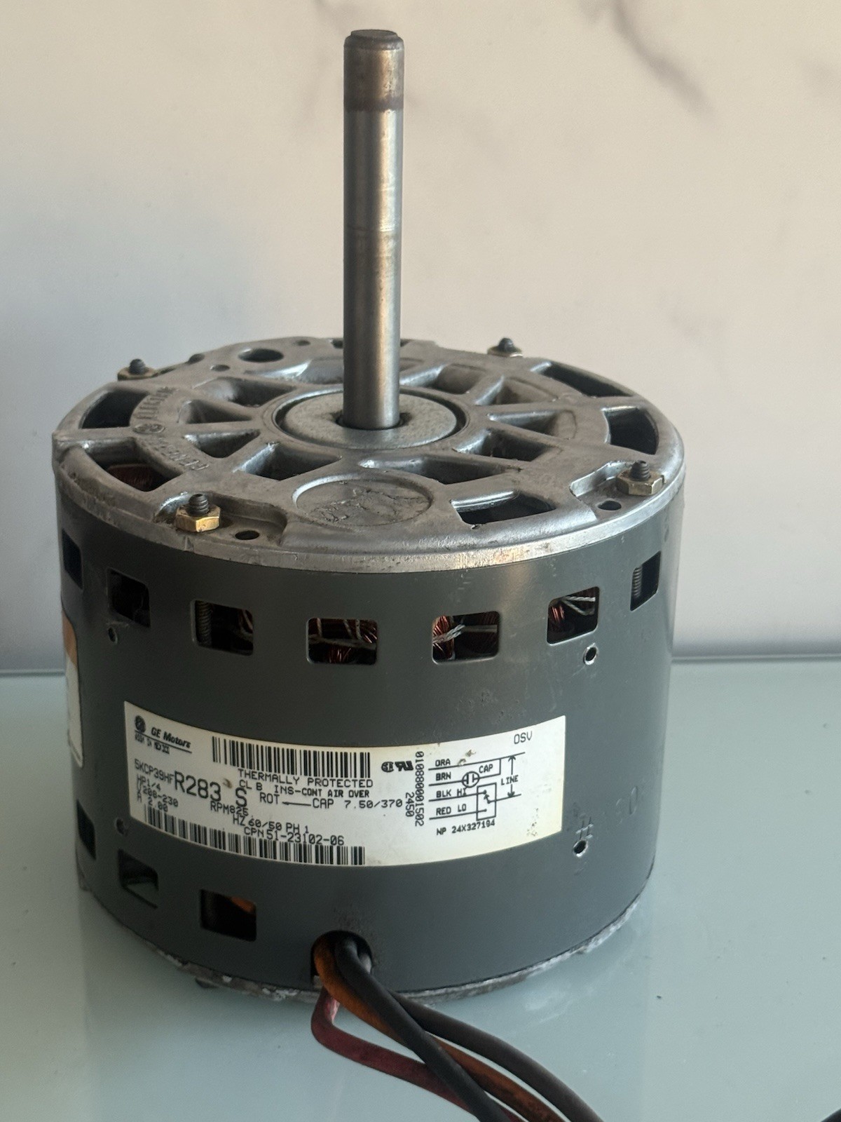 GE Blower Motor 5KCP39HFR283S 1/4HP 825RPM 208-230V