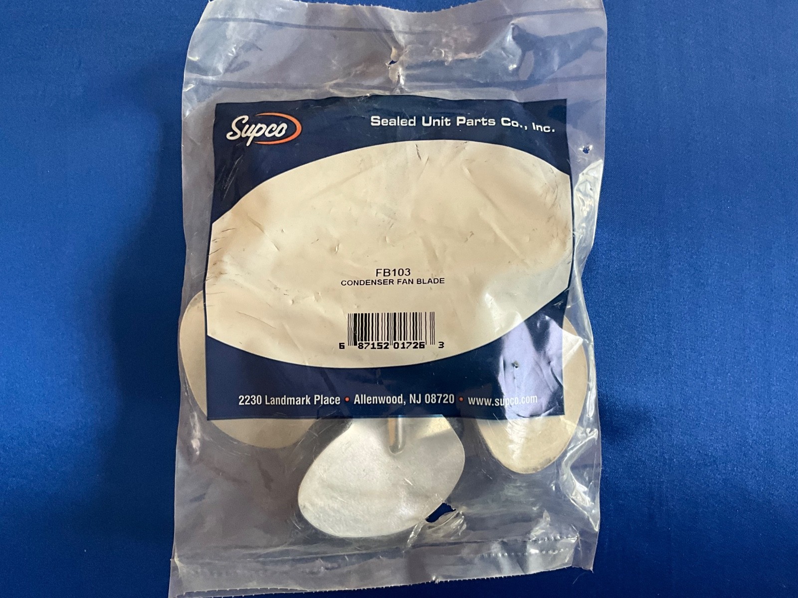 Supco FB 103 7“ Fan Blade CCW 5 Wing Hubless