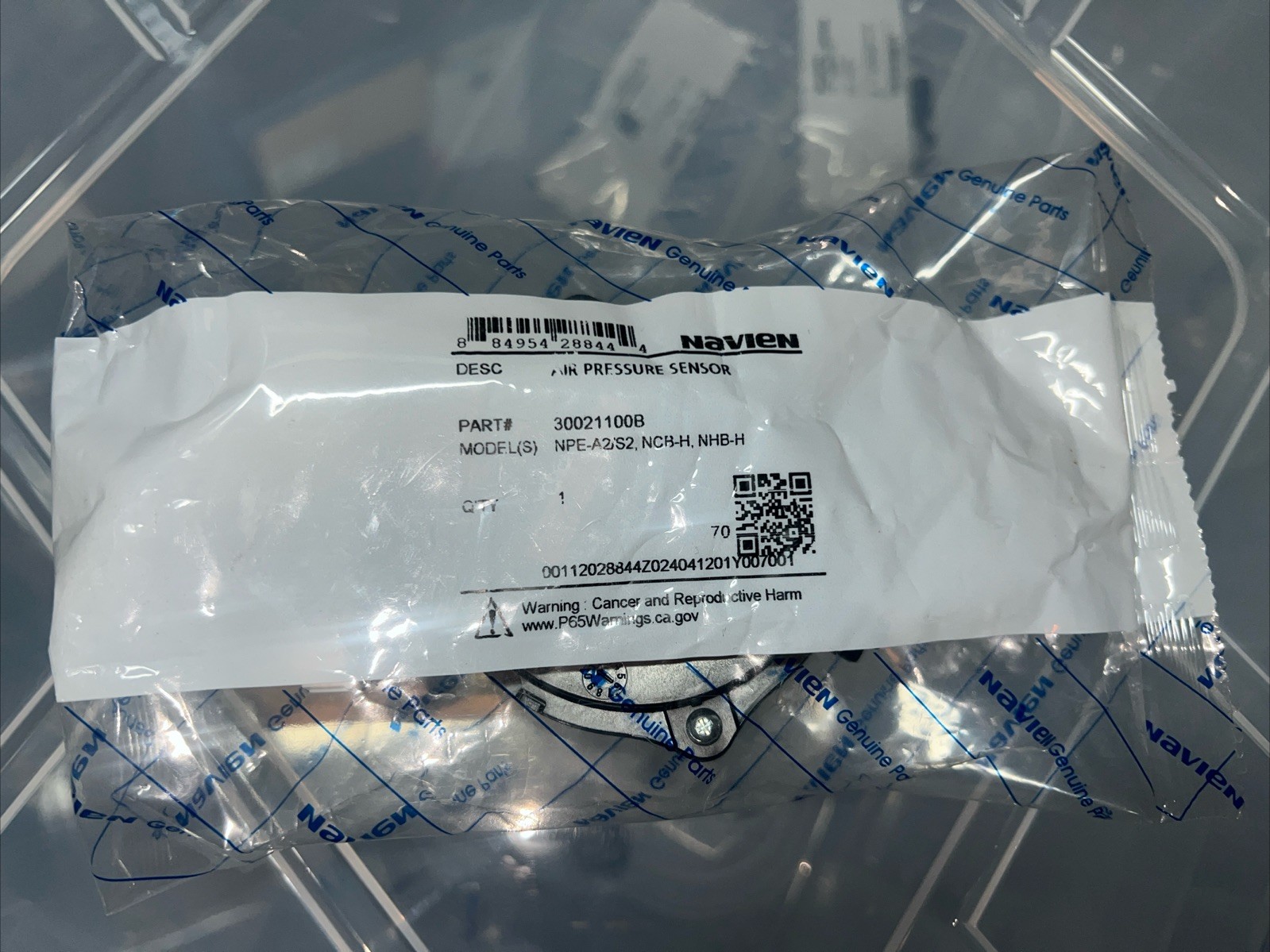 Navien 30021100B Air Pressure Sensor