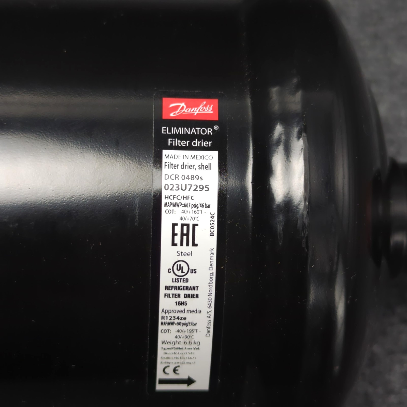Carrier KH28ED202 OEM Filter Drier Assembly HVAC: Copper 1-1/8, 48 in3, Danfoss