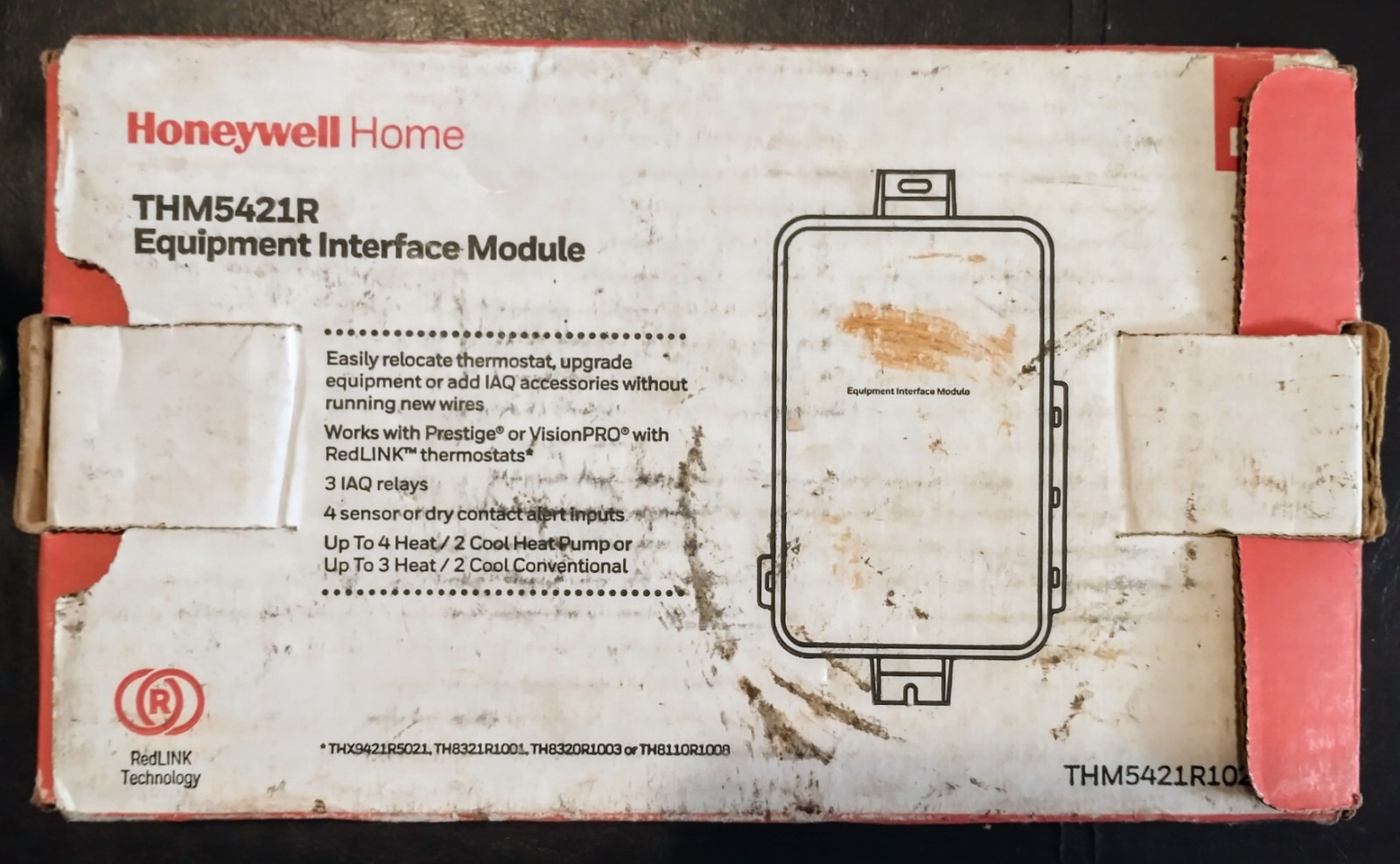 Honeywell Home THM5421R – Equipment Interface Module W/ Redlink Technology (New)