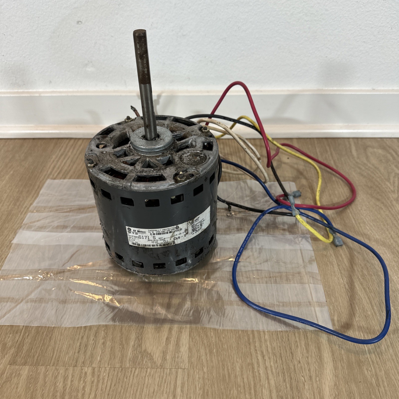 GE 5KCP39PGS171S Furnace Blower Motor 3/4HP 1075RPM 4SPD 1PH 115V HC45AE118A