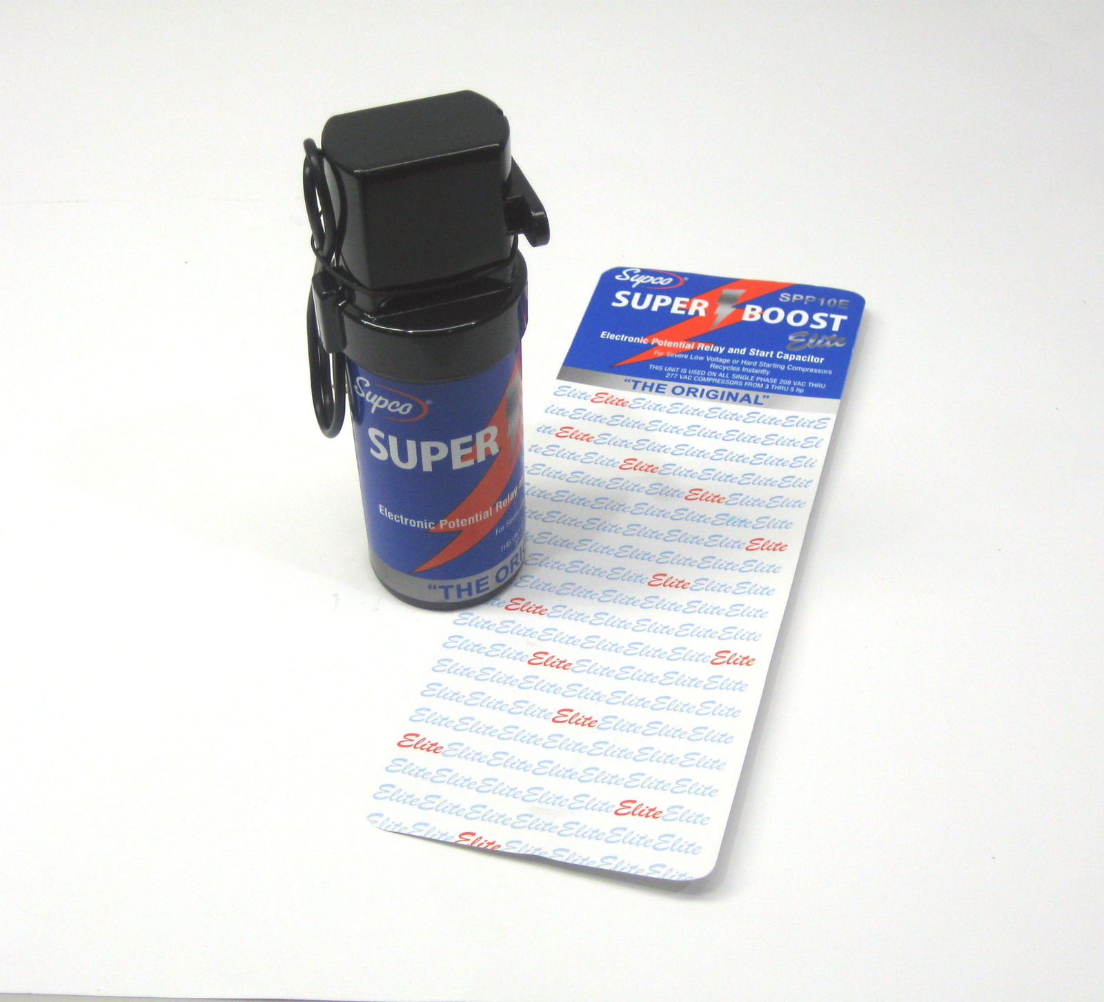 Supco SPP10E Super Boost Electronic Potential Relay & Start Capacitor 3 to 5 HP