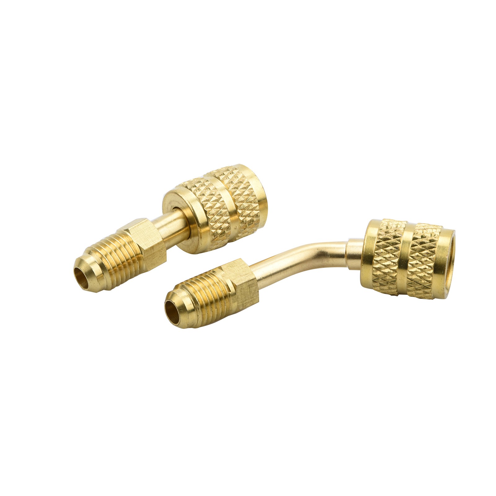 R410A Adapter 5/16 Female to 1/4 Male Flare Brass for Mini Split Vacuum Pump
