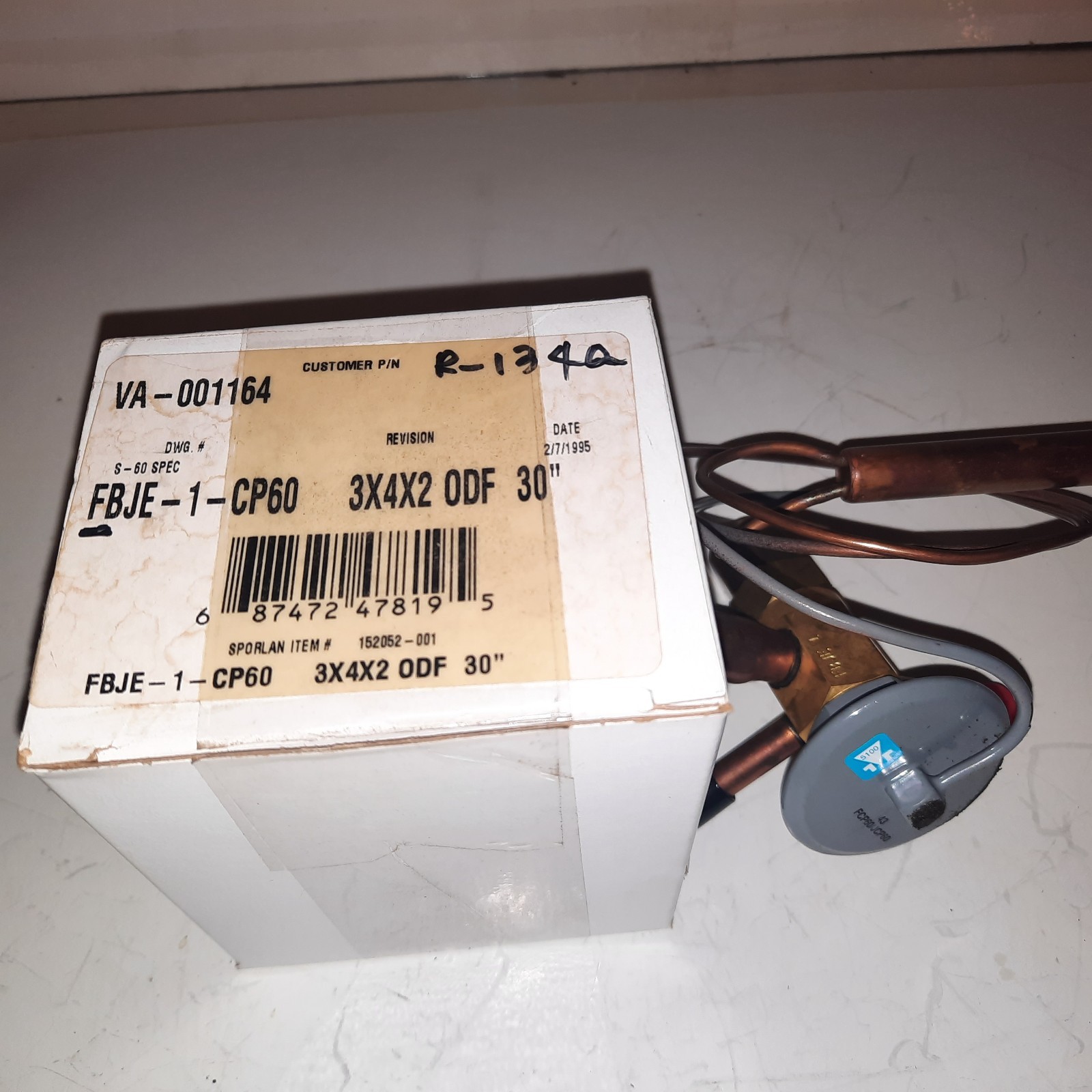 SPORLAN TXV FBJE-1-CP60 ,R134A