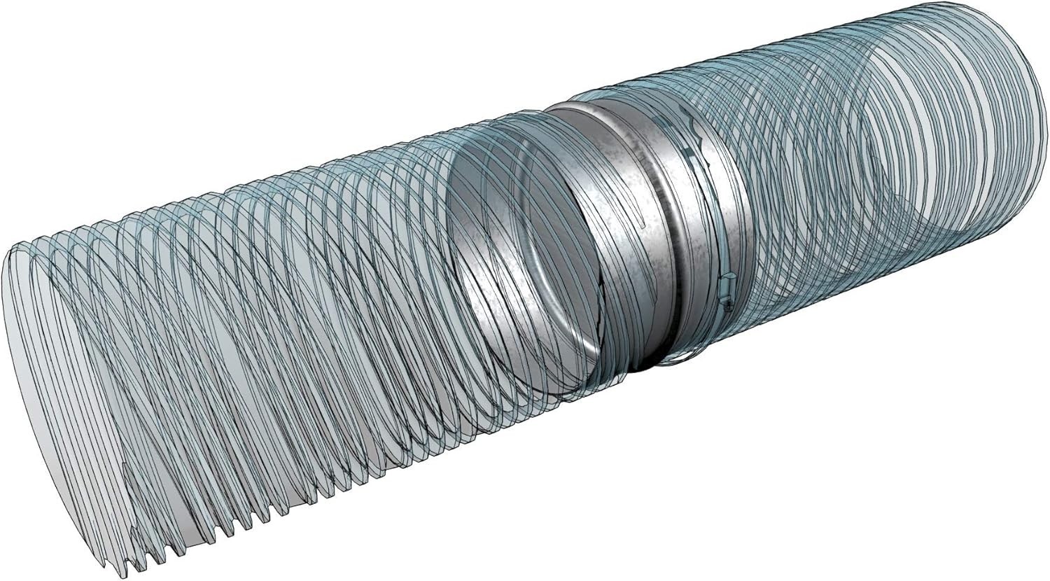 Durable 5 Inch Galvanized Steel Backdraft Damper for HVAC Ventilation Systems