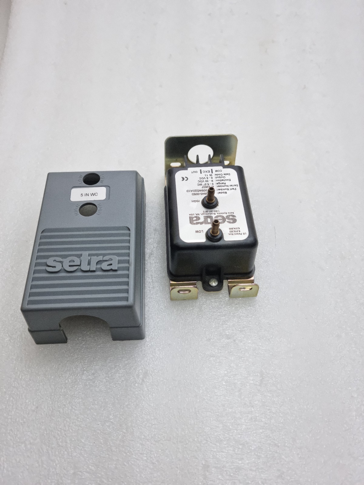 1 x Setra DPT2640-005D Pressure Differential Sensor 2641005WD2DA1D Made In Usa