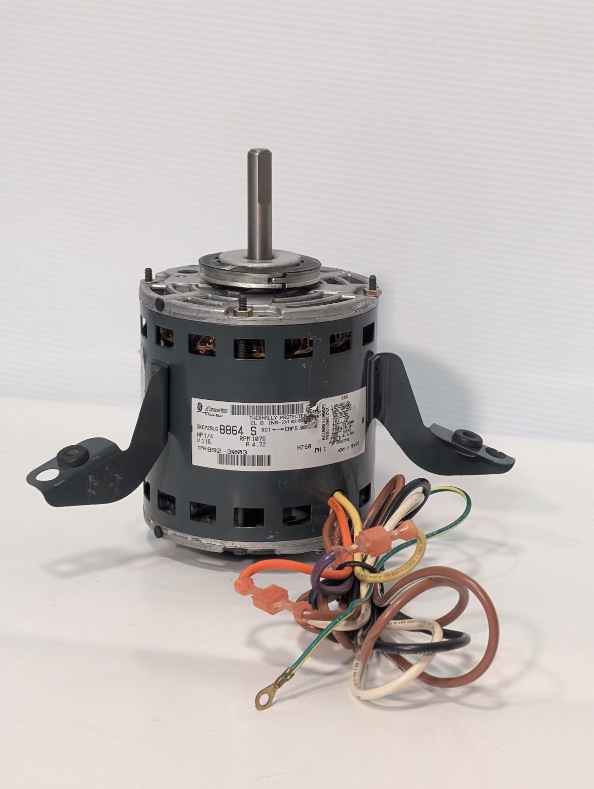 GE 5KCP29LG-8864-S Condenser Fan Blower Motor 1/4HP 115V 60Hz 1075RPM