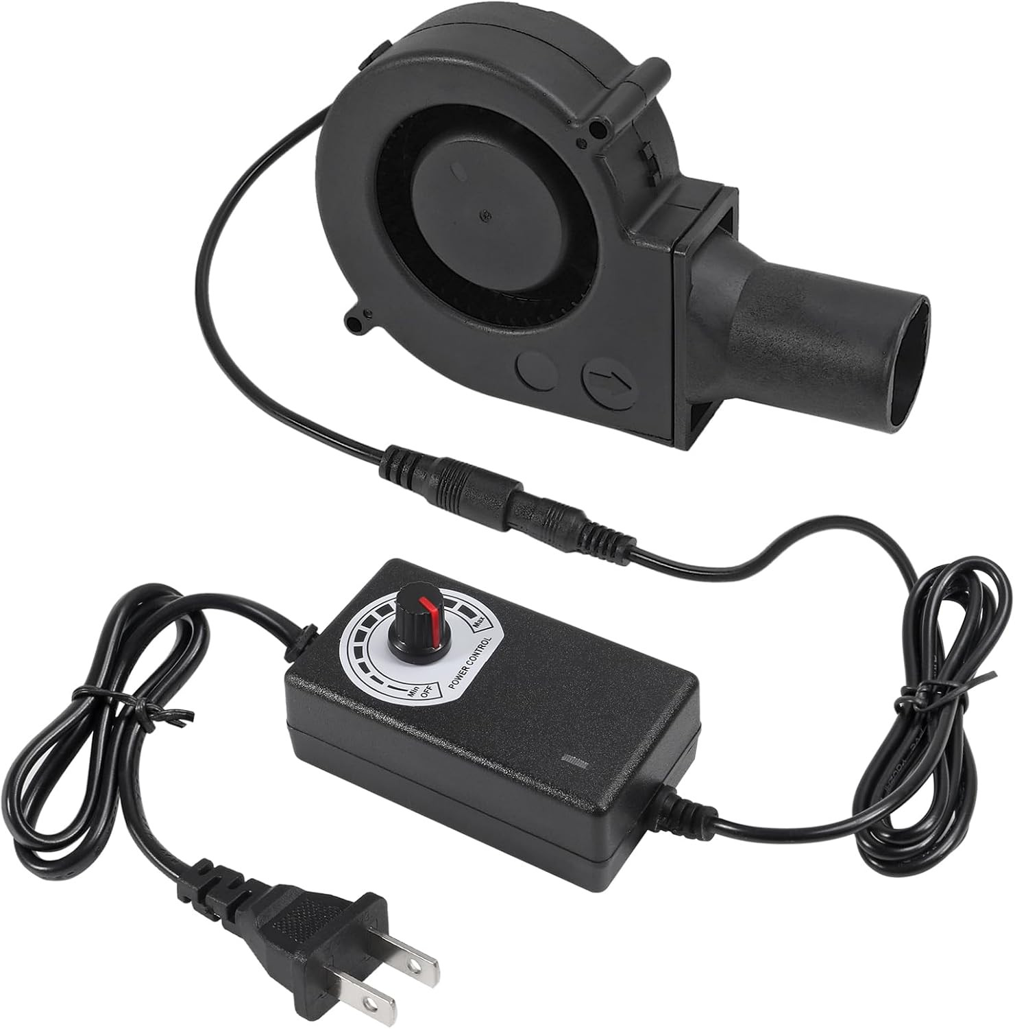 97Mm X 33Mm BBQ Fan 12V Blower with 110V/120V Variable Speed Controller Centrifu