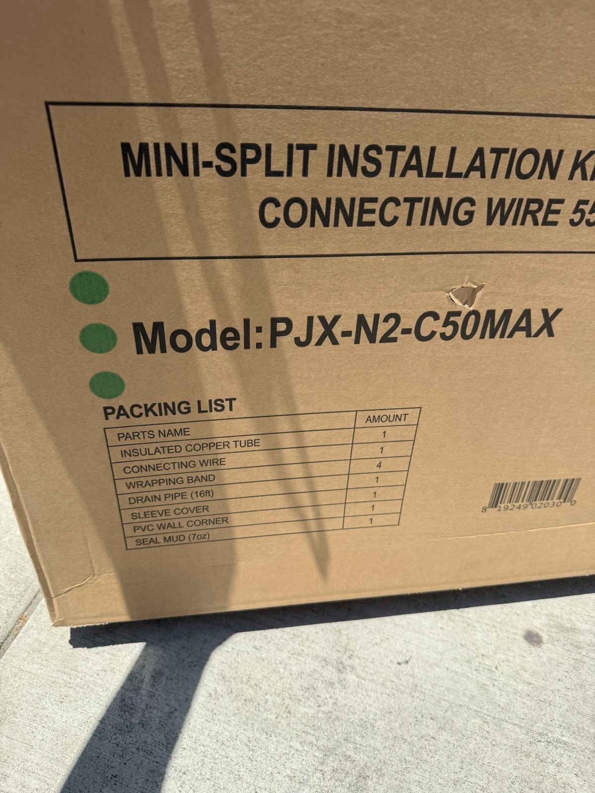 PJX-N2-C50-MAX (50FT) – COOPER&HUNTER Insulated Minisplit Lineset Kit