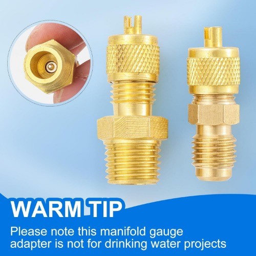 Pipe Fitting 1/4 SAE Flare to 1/8 NPT Male, AC Pipe Adapter Fittings, Tube Fitti