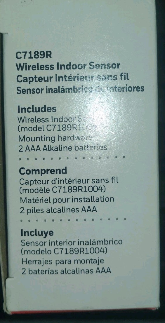 Honeywell C7189R1004 Wireless Indoor Air Sensor