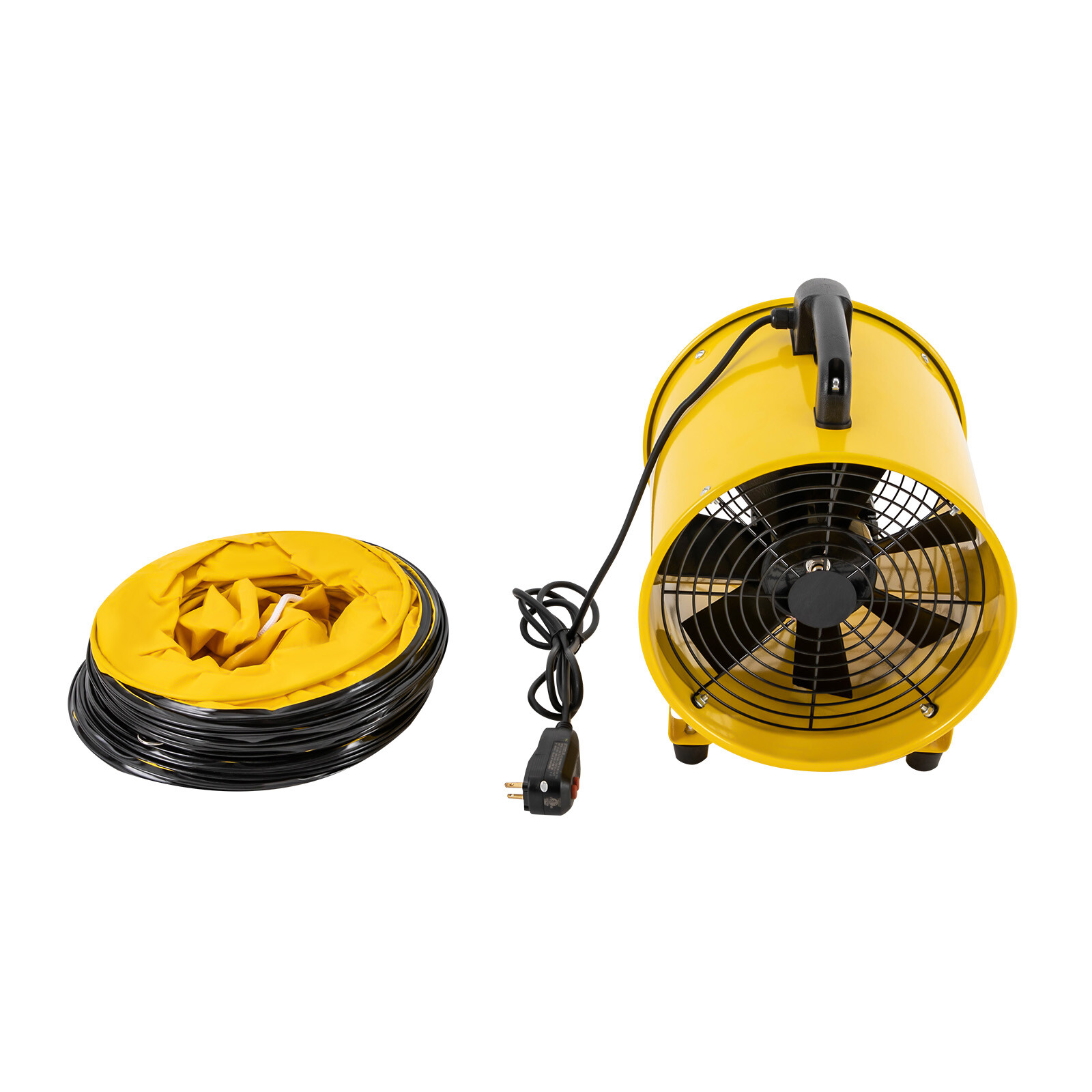 16/12″ Exhaust Fan Ventilation Extractor Fan Square Blower Fan & 10/5m Duct Hose