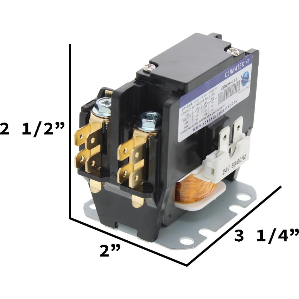 3100-15Q228 – ClimaTek Single Pole Condenser Contactor Directly Replaces Tyco 31