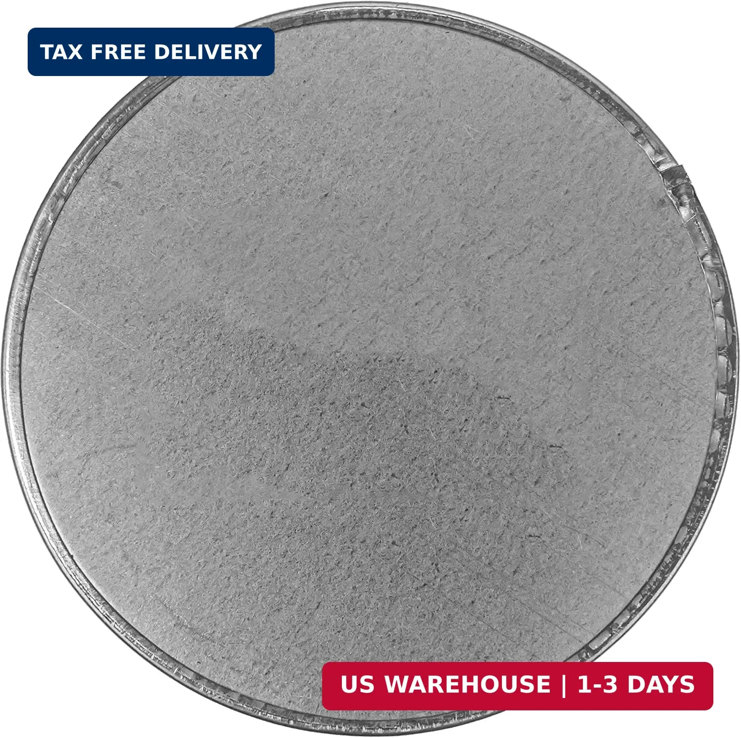 Vent Systems 4″ Inch Galvanized Steel Tee Cap – Heavy-Duty HVAC End Plug for Dry