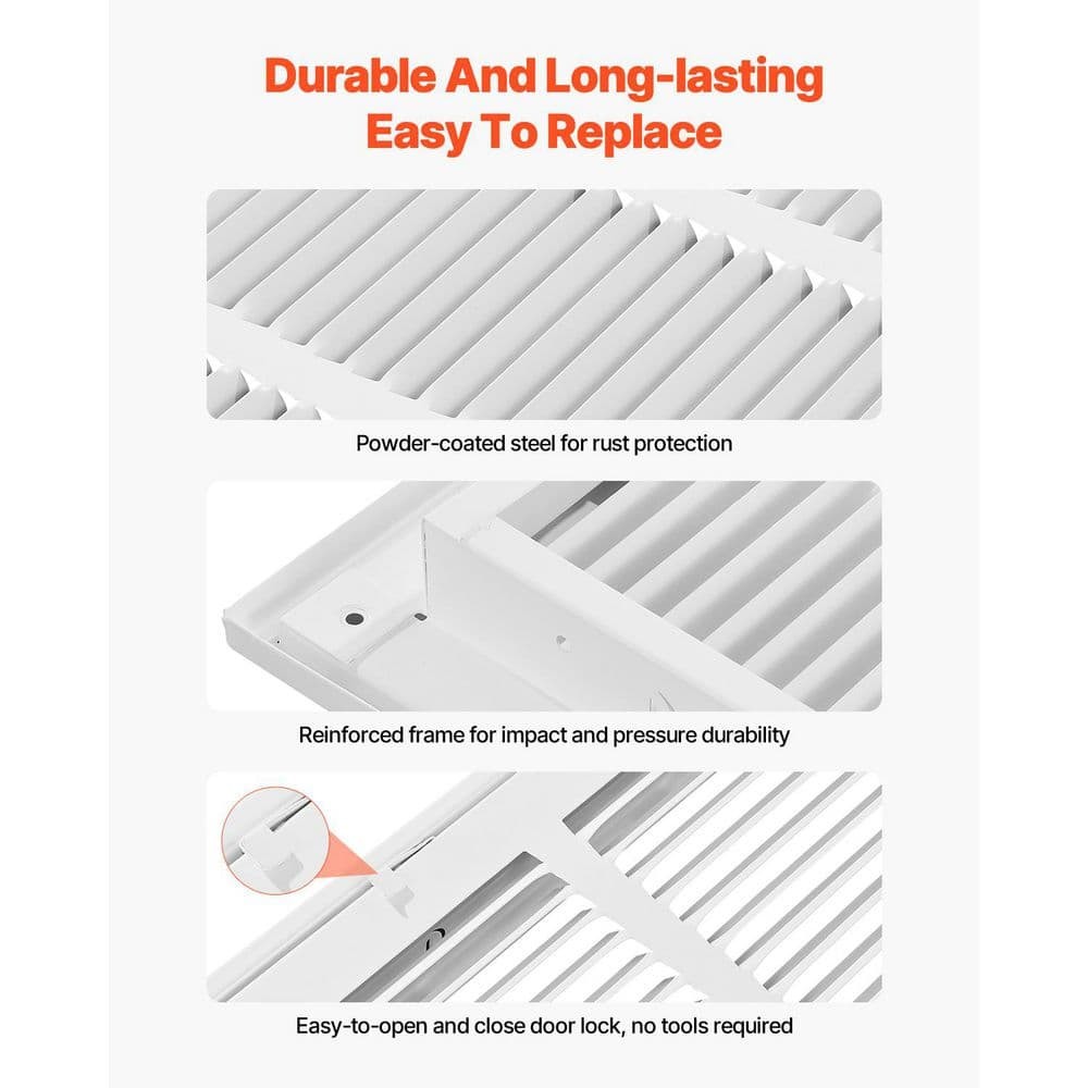 SKYSHALO Return Air Filter Grille 24 W x 18 H Duct Opening Vent Cover