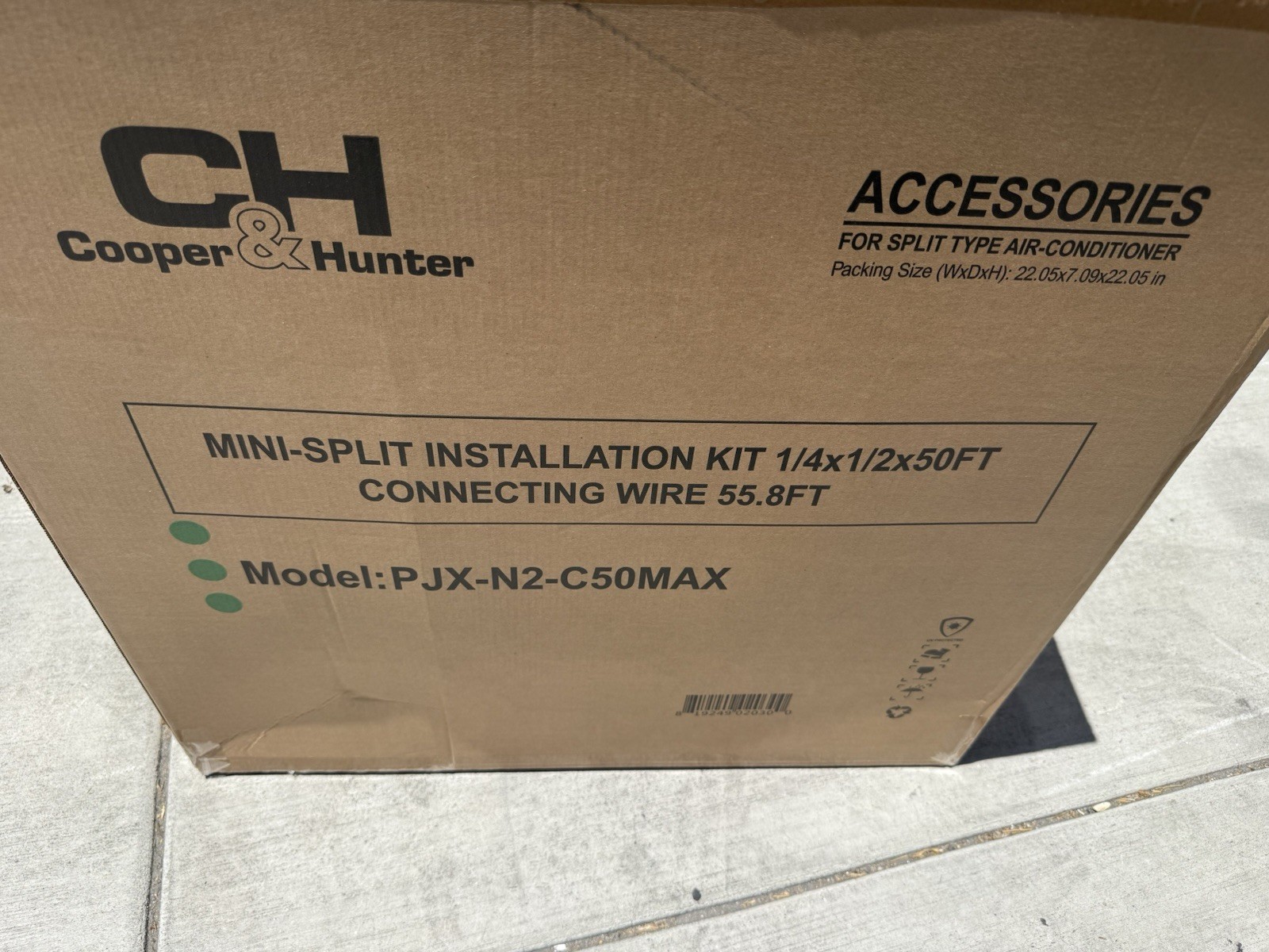 PJX-N2-C50-MAX (50FT) – COOPER&HUNTER Insulated Minisplit Lineset Kit
