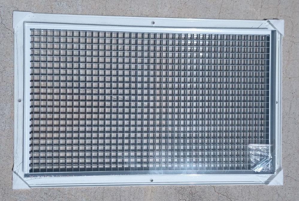 Aluminum Eggcrate Return Air Grille, Fits 12×20 and 20×12 Duct Opening