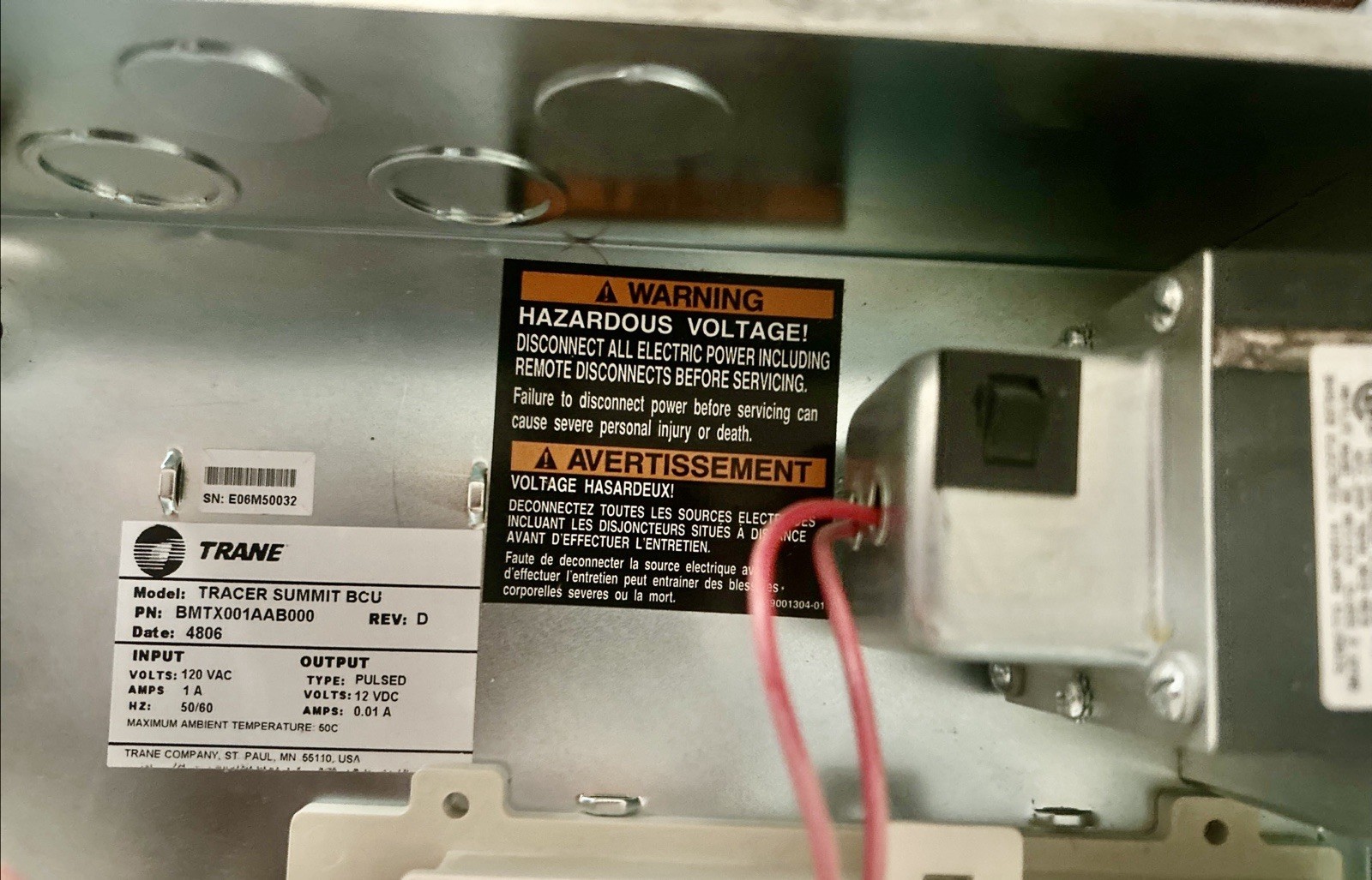 Trane Tracer Summit BCU Building Control Unit BMTX001AAB000 With Modem Rev. D