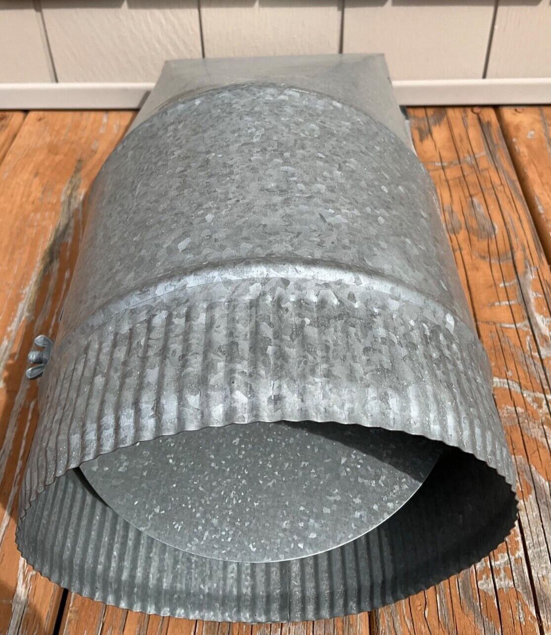 HVAC Duct 7” round stick on top take off with damper