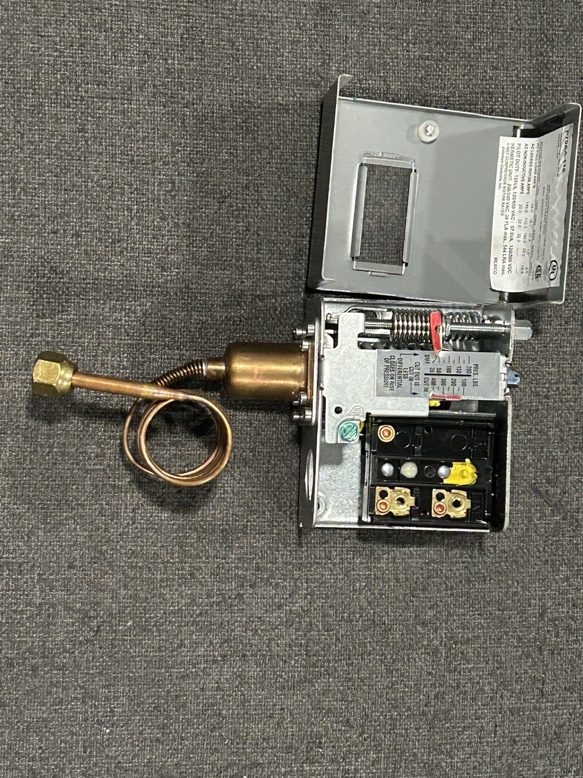 Johnson Controls P70aa-118 Pressure Control,Low,100 To 400