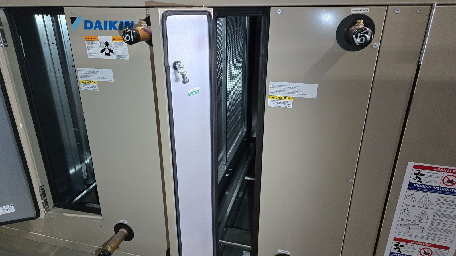 DAIKIN CAH012GDGM Air Handling Unit 10HP 460V 3PH ~4,000-6,000 CFM USED