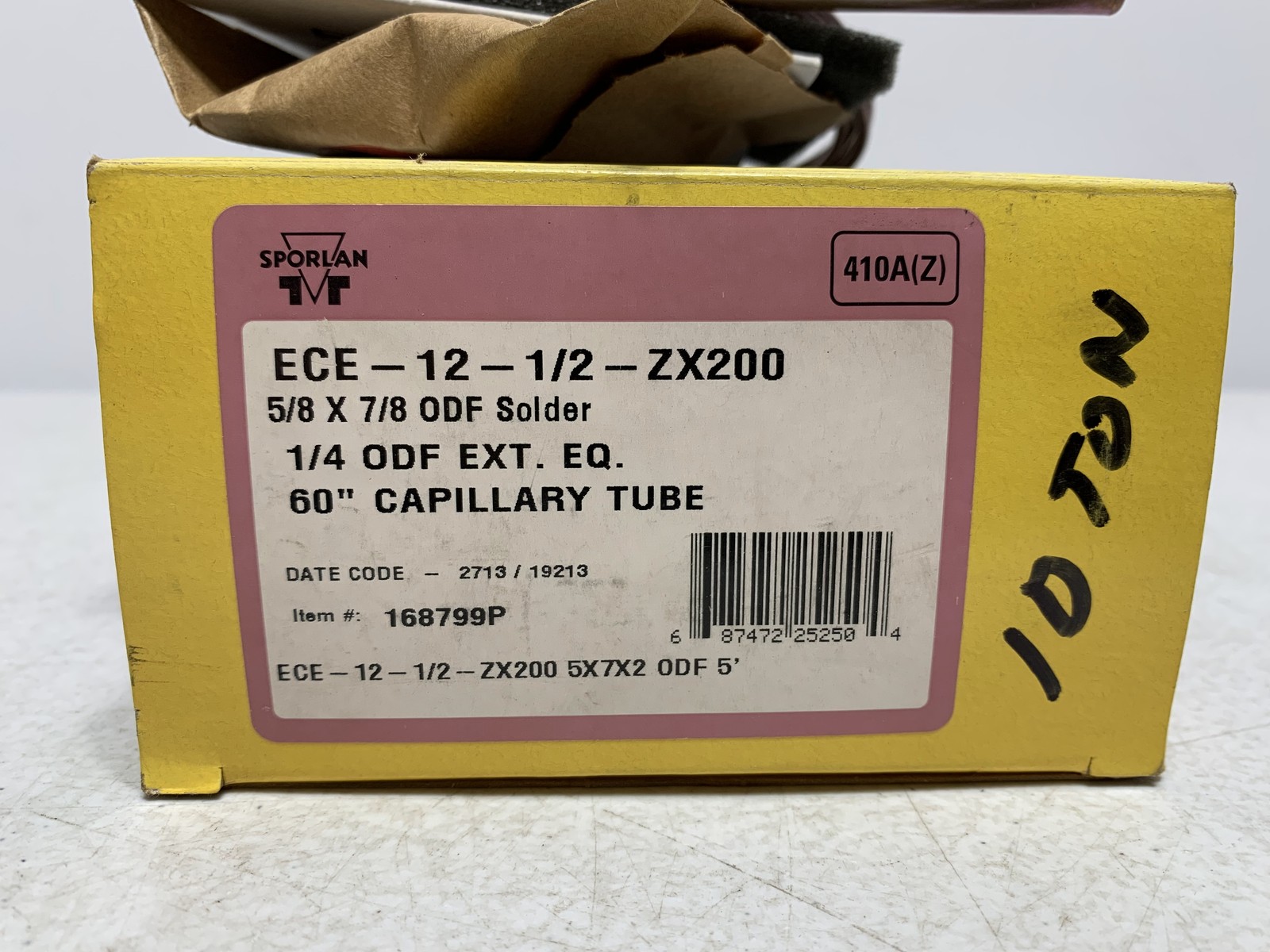 Sporlan ECE-12-1/2-ZX200 Expansion Valve 5/8 x 7/8 ODF 60in Cap Tube
