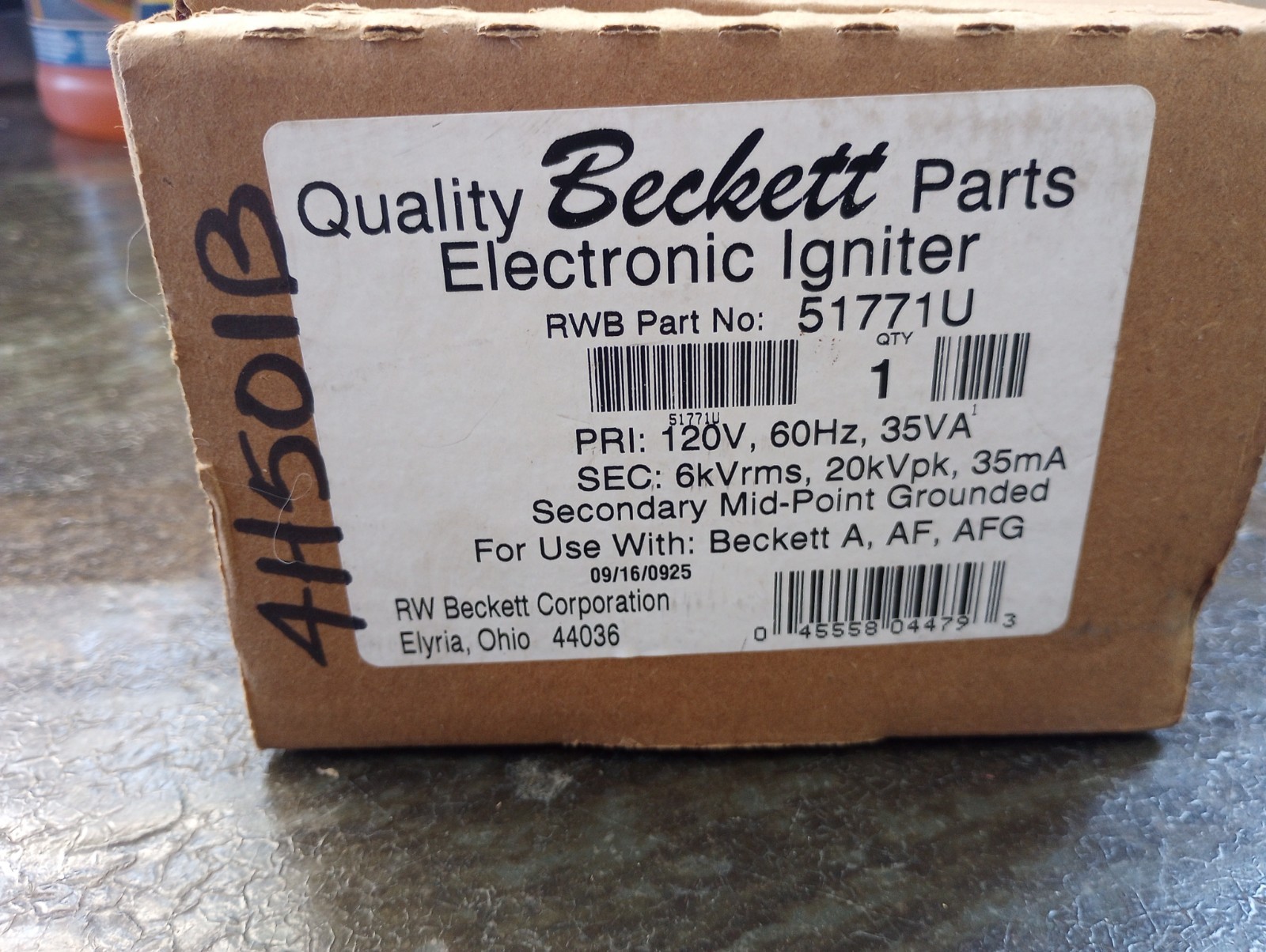 BECKETT Electronic Igniter 51771U 51824U 120V Beckett A AF AFG New Old Stock