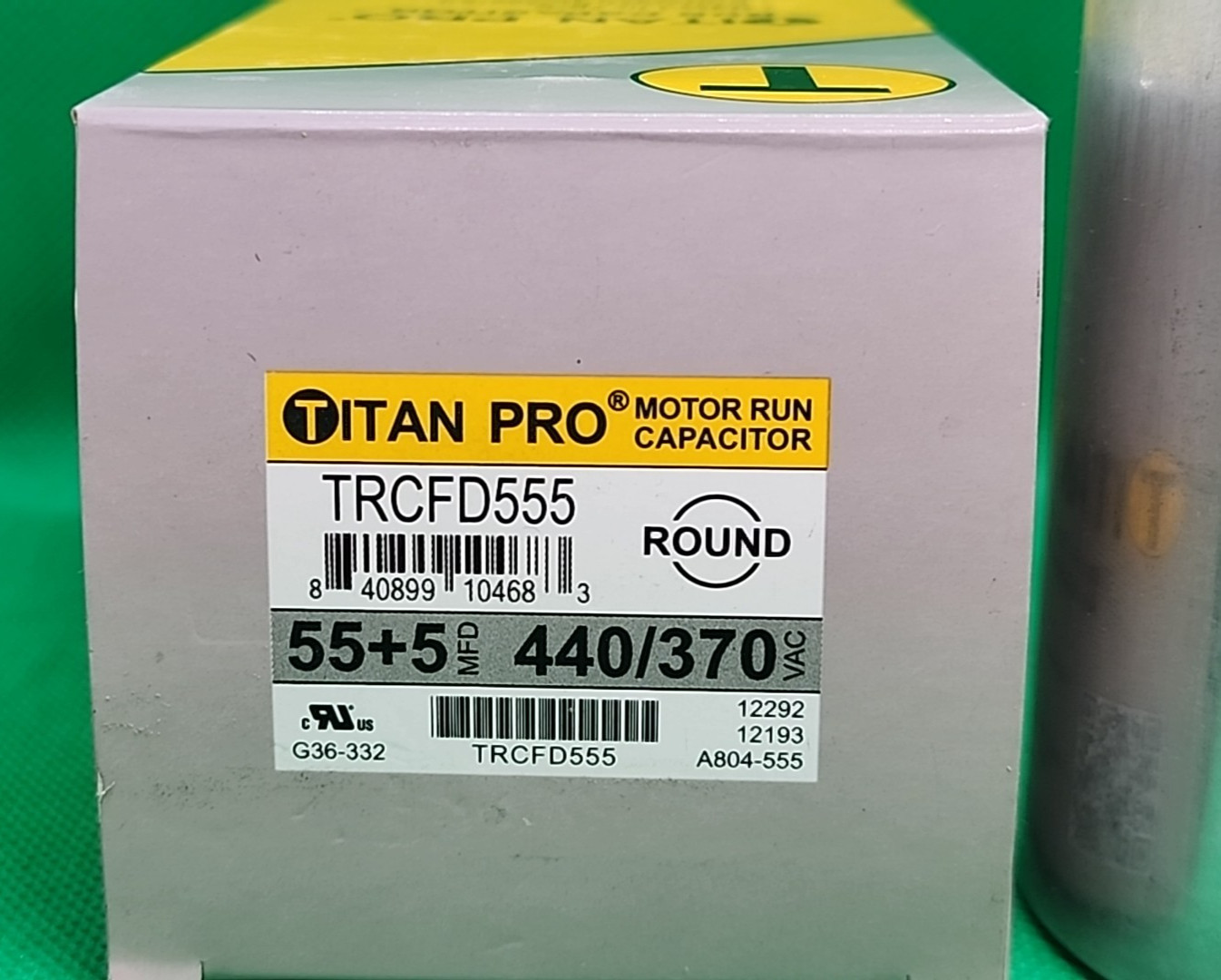 TITAN PRO TRCFD555 440/370VAC MOTOR RUN CAPACITOR [MC2]