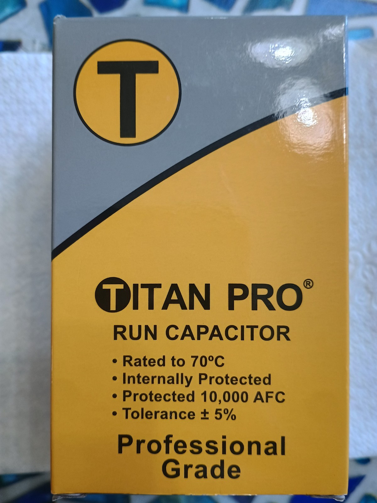Titan Pro Motor Run Capacitor TRCFD4075 40+7.5mfd 440/370 vac professional grade