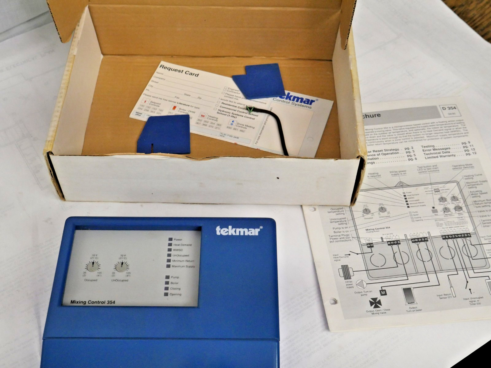 Tekmar 354 Outdoor Reset Mixing Control USED FOR PARTS