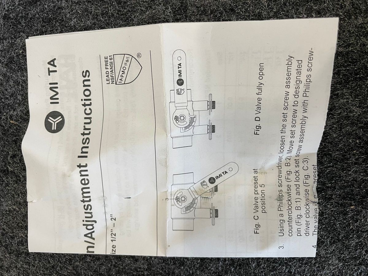 IMI TA BBVLF150FF Threaded Brass Pressure Balancing Valve 1-1/2 in