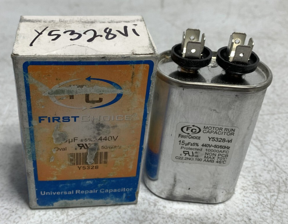 Lennox Y5328 Motor Run Capacitor 440V 50/60 Hz 15 MFD