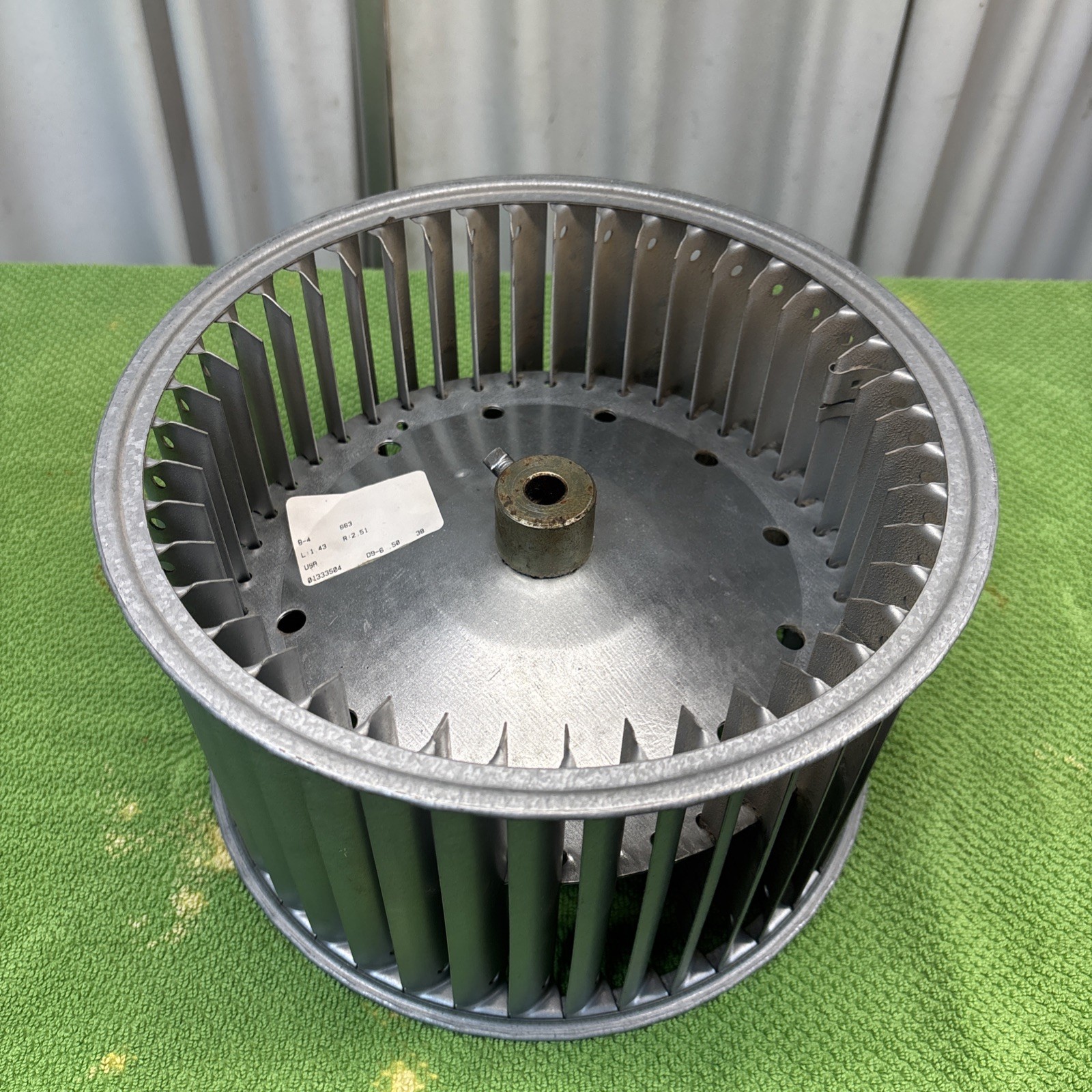 Blower Wheel, Dia 10 In, 6 in width 1/2 In Bore