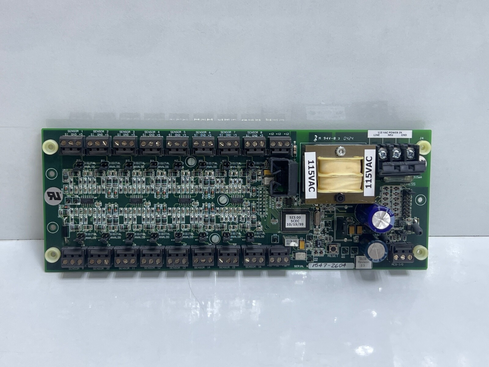 Micro Control System Expansion Board Mcs-si16 Rev 2.3 Included